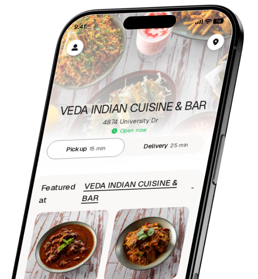 VEDA INDIAN CUISINE & BAR app preview