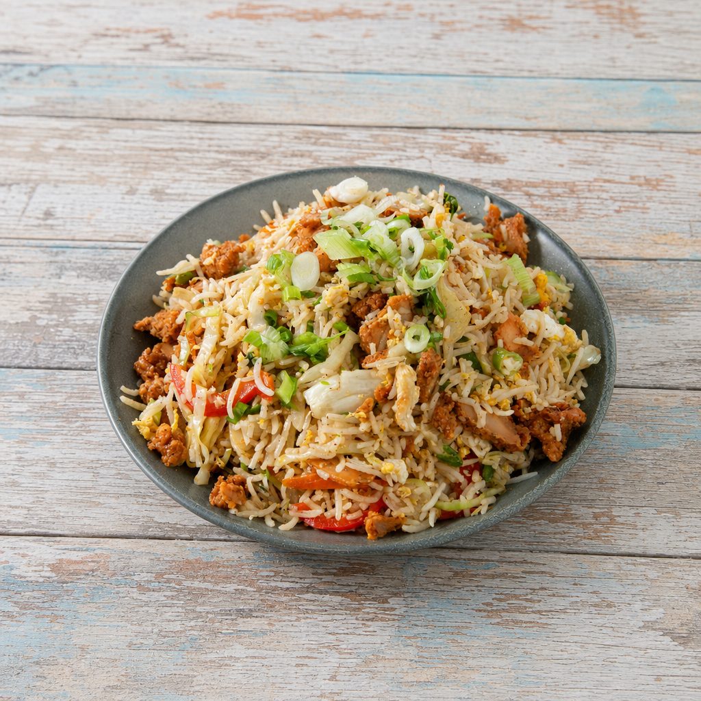 CHICKEN FRIED RICE.