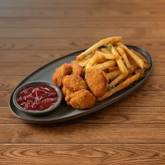 CHICKEN NUGGETS & FRIES.
